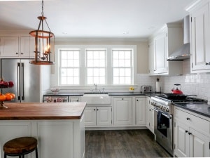 White Kitchen and windows